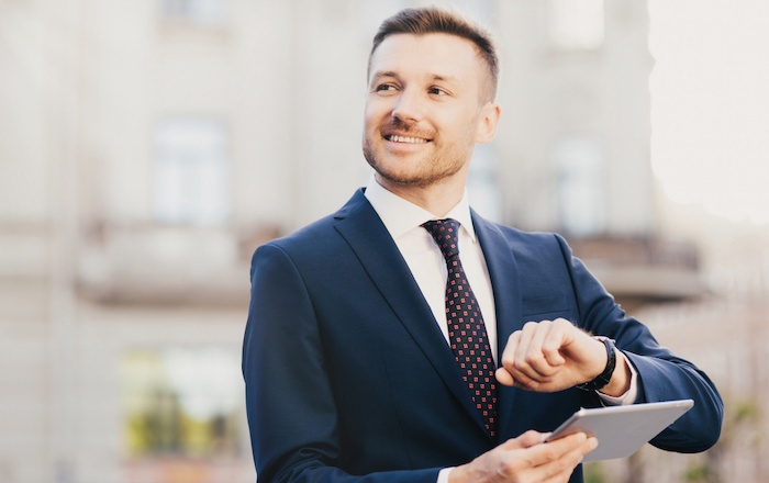 Professional man in Zurich