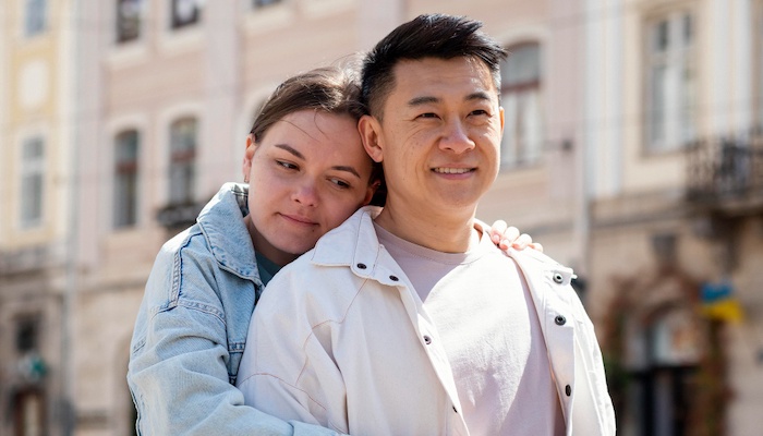 Korean man & White woman