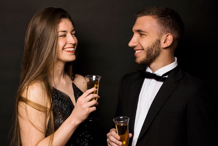 Luxury couple in Turin