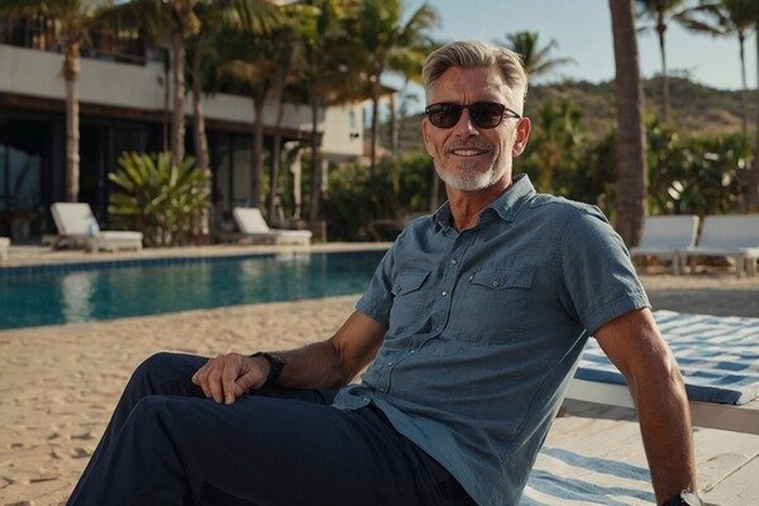 rich man on vacation in Hilton Head Island, South Carolina