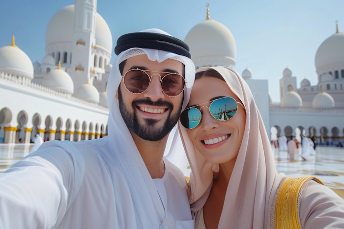 Arab man & White woman