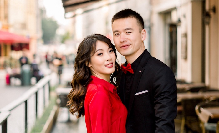 Luxury couple in Hong Kong