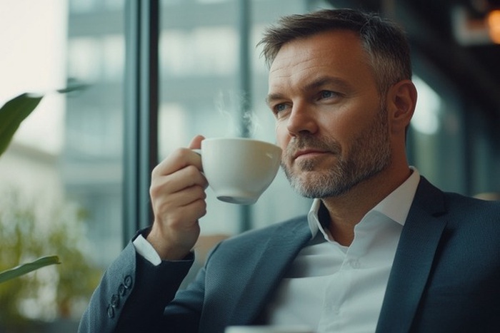 rich men drink tea