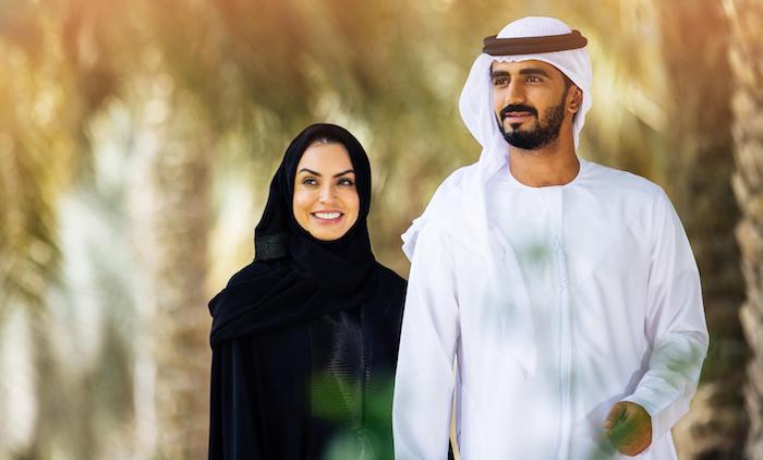Luxury couple in United Arab Emirates
