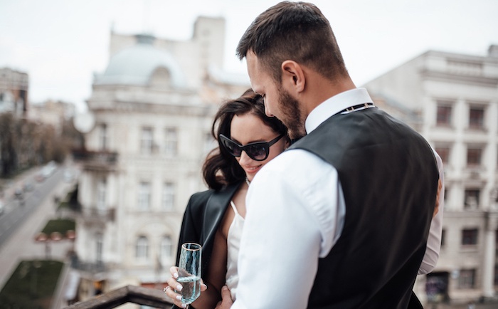 Luxury couple in Madrid