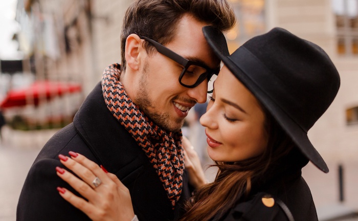 Luxury couple in Vienna