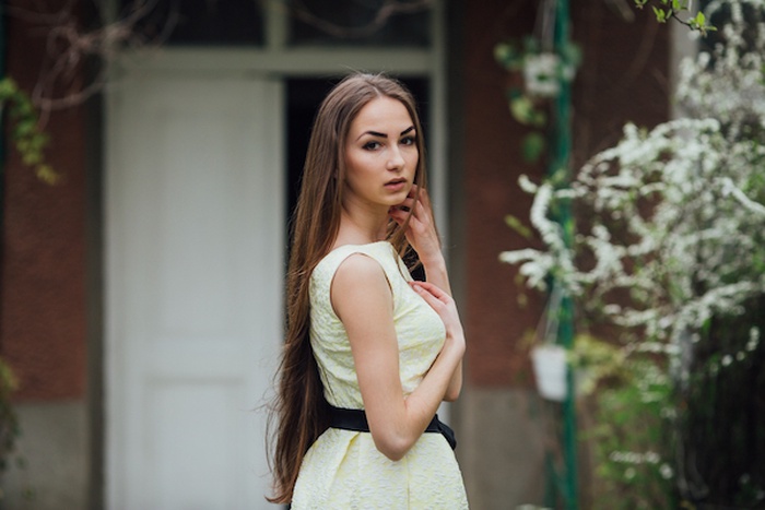Rich woman in North Macedonia