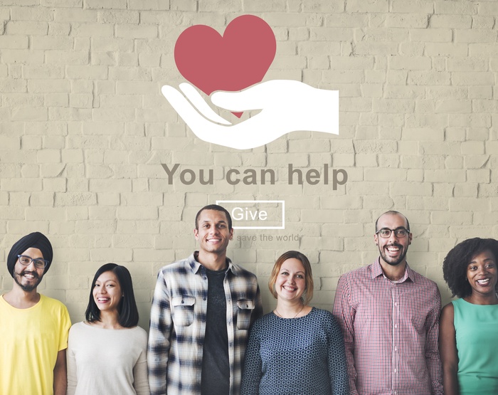 you can help give welfare donate concept