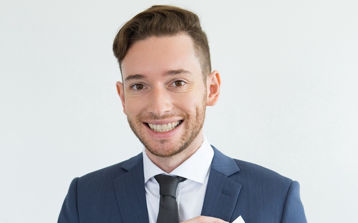 Professional man in Manchester, New Hampshire