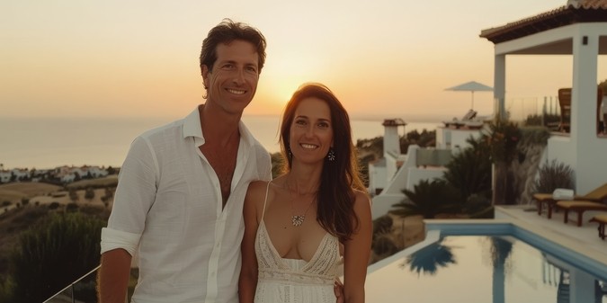 joyful couple