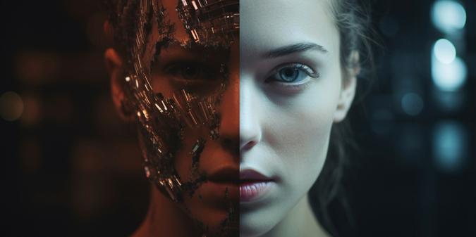 AI generated face vs real