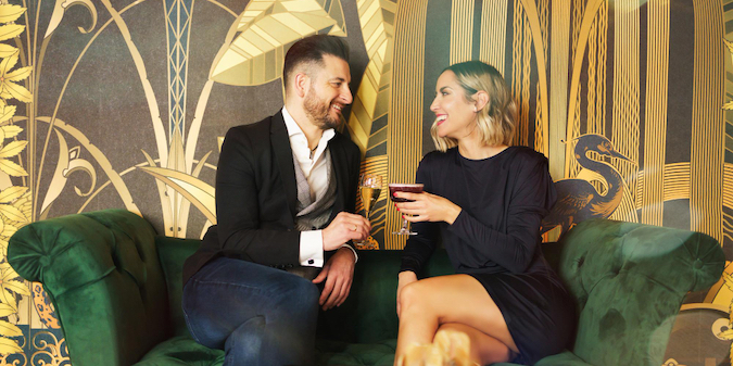 A couple on a date