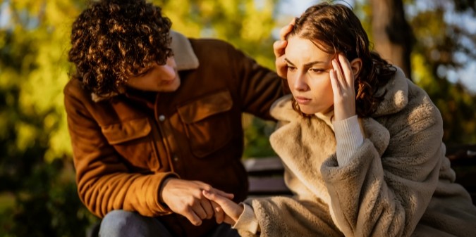 sad couple, break up, beautiful couple