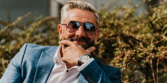 modern senior businessman