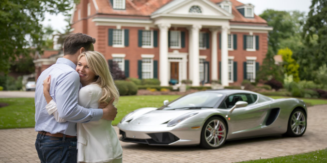millionaire couple in small towns in usa