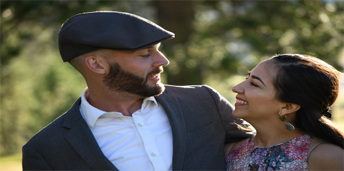 smiling couple