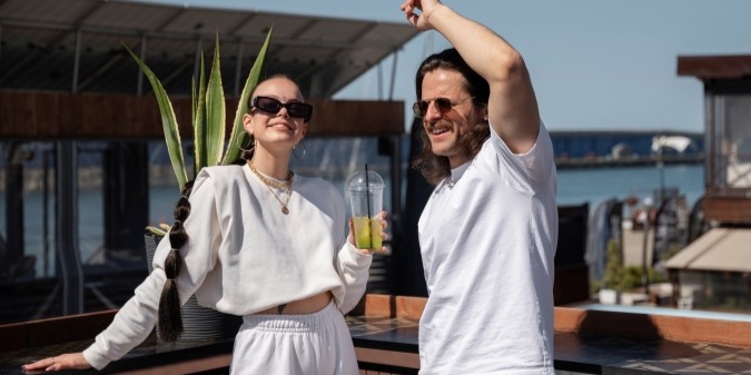 loving couple, rich people, beautiful couple