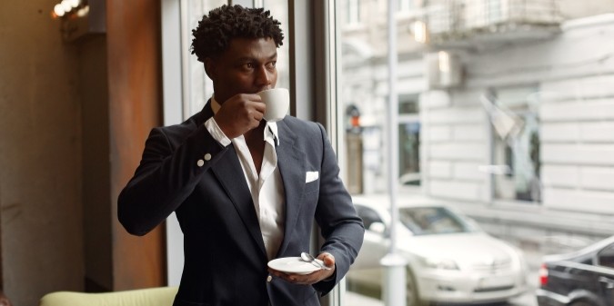 homme noir, homme riche, homme d'affaires