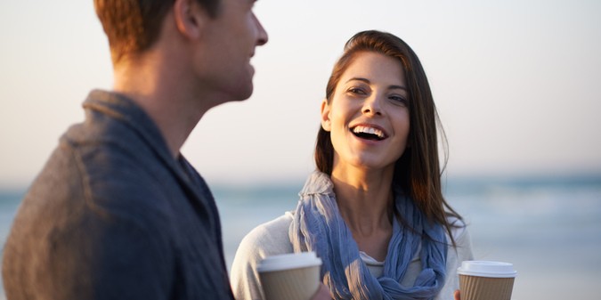 young couple dating