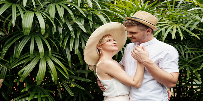 couple in garden