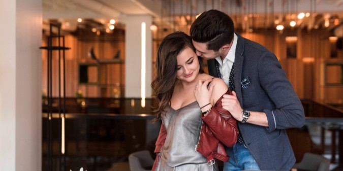 loving couple, rich people, beautiful couple