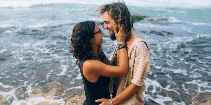 Blended Family, loving couple, beautiful couple