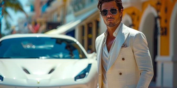 a suave image of a male