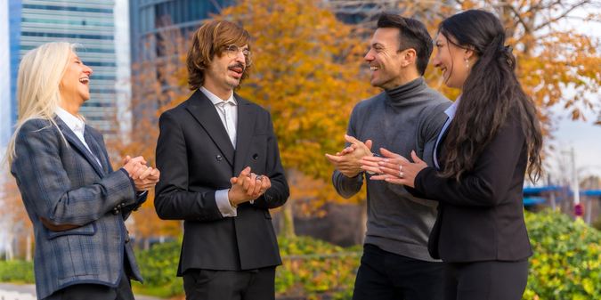 Successful Professionals Connecting In A High-End Social Environment