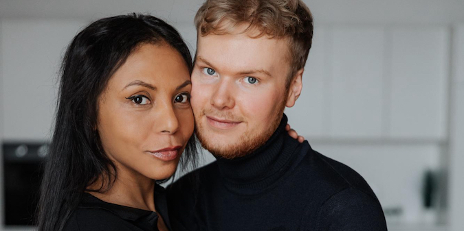 zwarte man en blanke vrouw