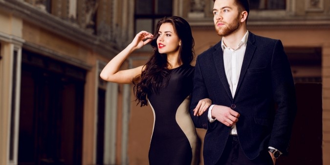 loving couple, rich people, beautiful couple