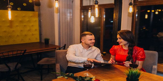 couple having lunch
