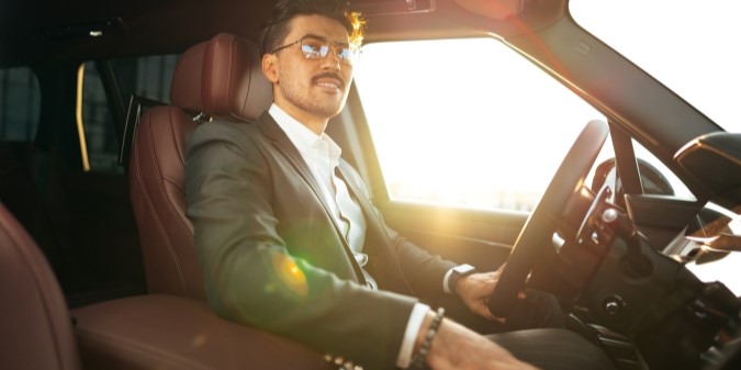 young businessman, luxury man, luxury car