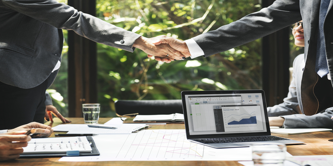 Business handshake