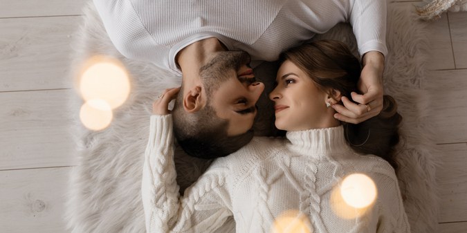 couple lying on the floor