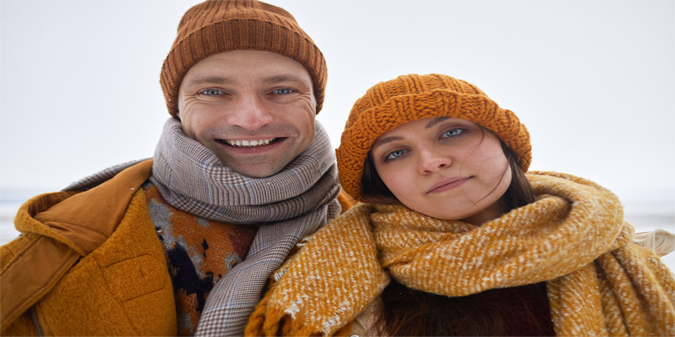 couple in winter